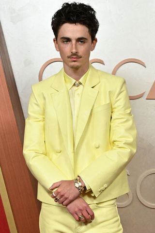 Timothee Chalamet at the 2025 Oscars