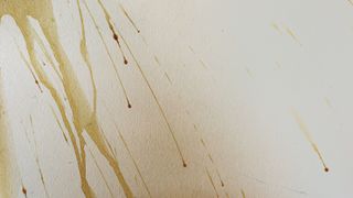 Coffee stains on wall