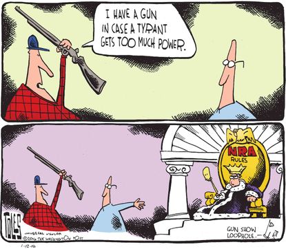 Editorial cartoon U.S. Gun Control Power NRA