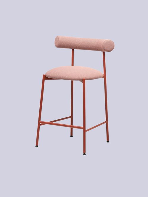  Pampa Sg-65 Low Pink & Red Stool by Studio Pastina