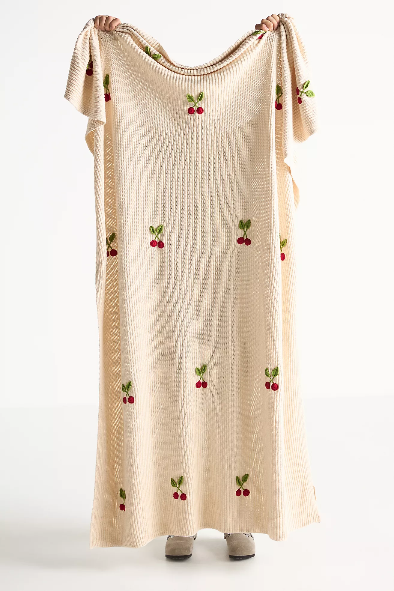 Icon Cotton Crochet Throw Blanket