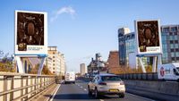 Magnum billboards on a roadside 