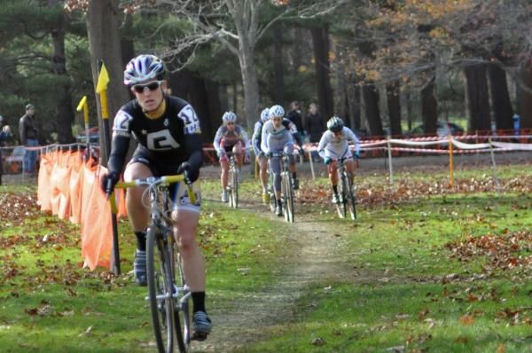 Christina Tamilio (Ladies First Racing) leaves the chase group in pursuit of the front group