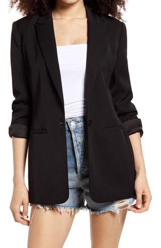 Tailored Single Button Blazer