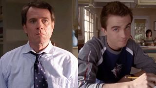 Bryan Cranston and Frankie Muniz as Hal and Malcolm in Malcolm in the Middle.