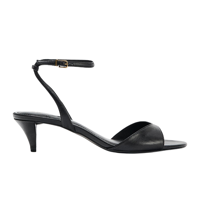 ZARA, Ankle Strap Heeled Sandals