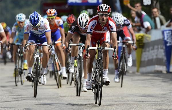 Daniel Moreno (Katusha) on his way to a stage win
