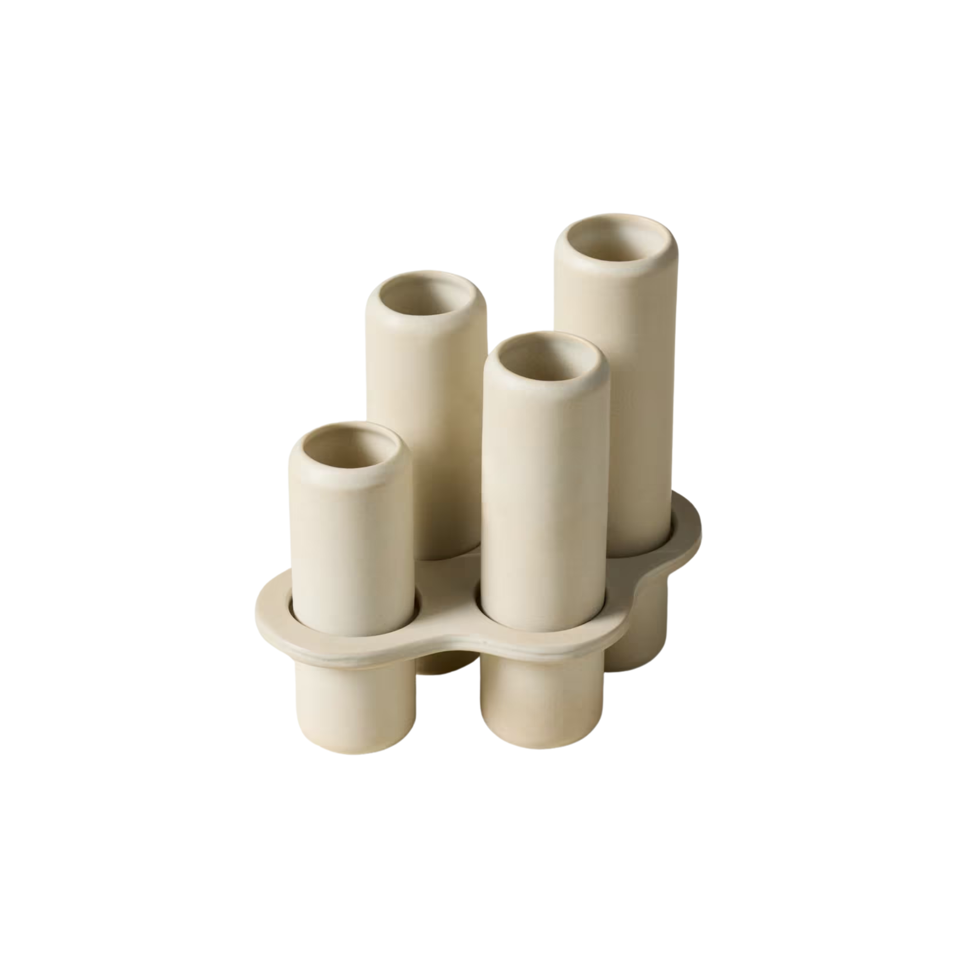 a modern flower vase with four vases together