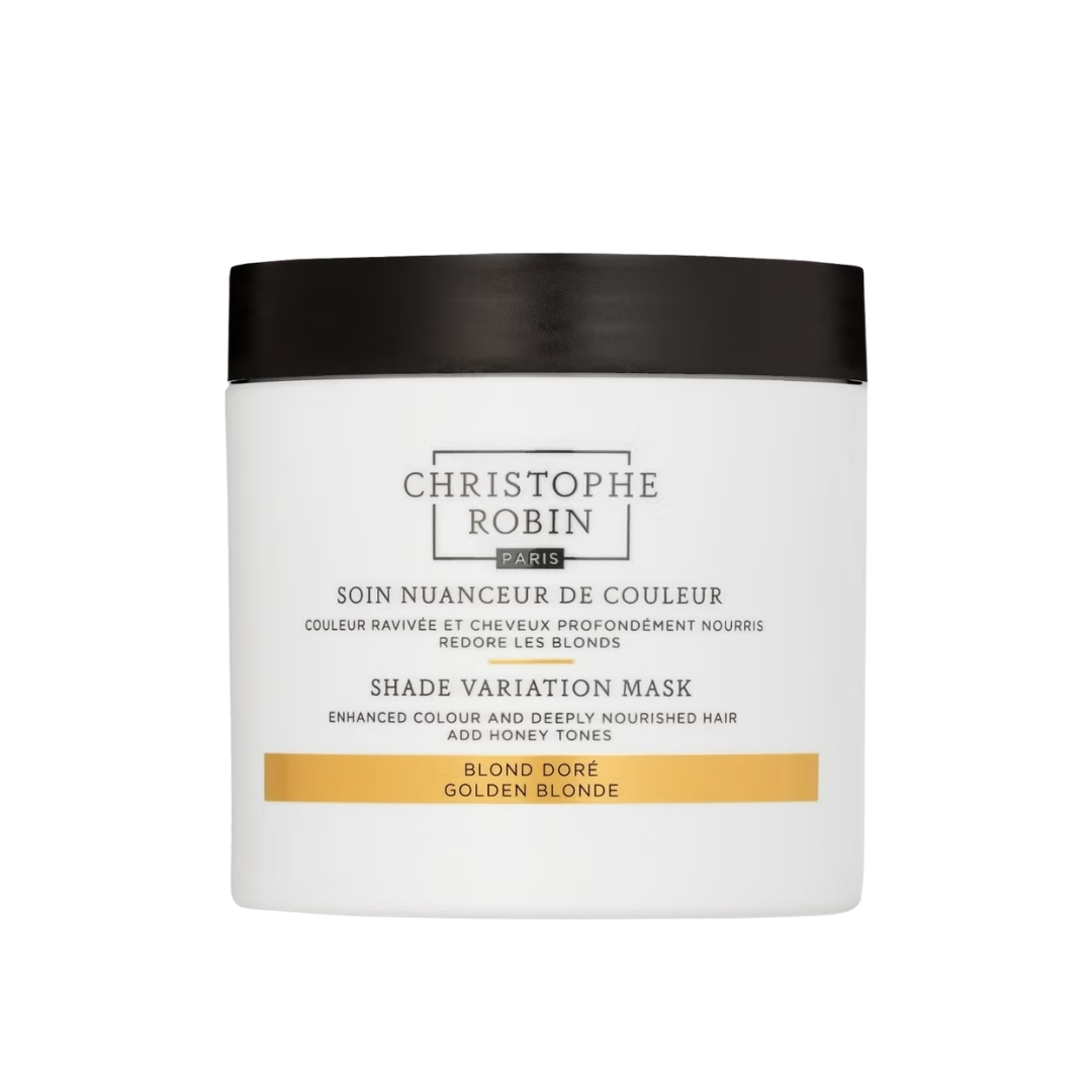 A product shot of the Christophe Robin Shade Variation Mask Golden Blonde, on a white background