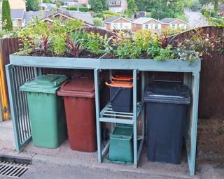 DIY garbage storage completed project