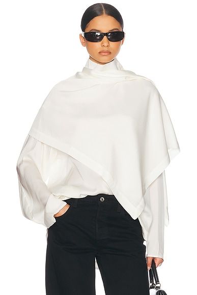 Silk Tunic With Detachable Scarf