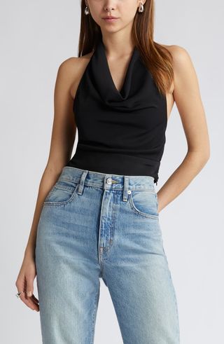 Cowl Neck Halter Top