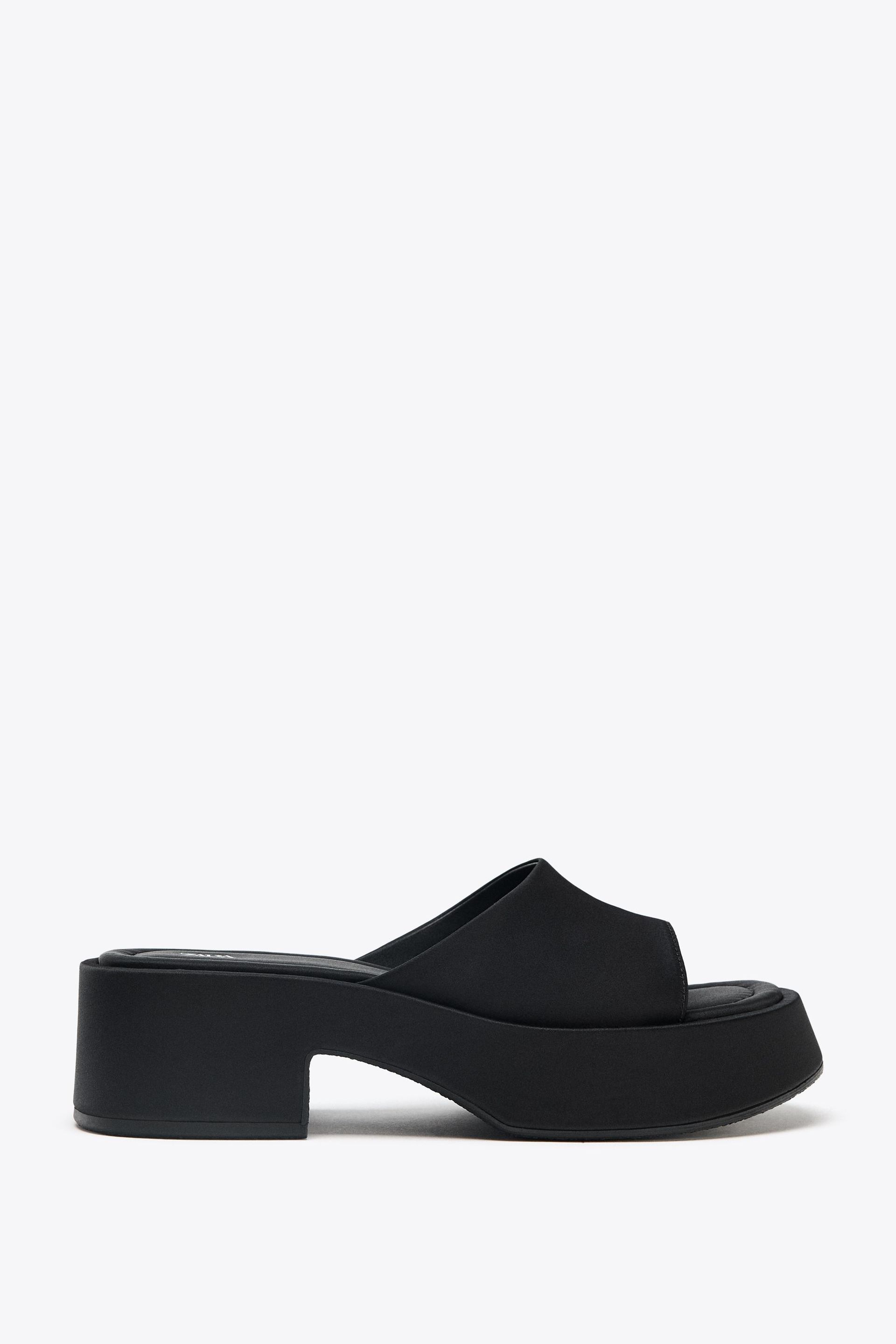 Chunky Satin Sandals