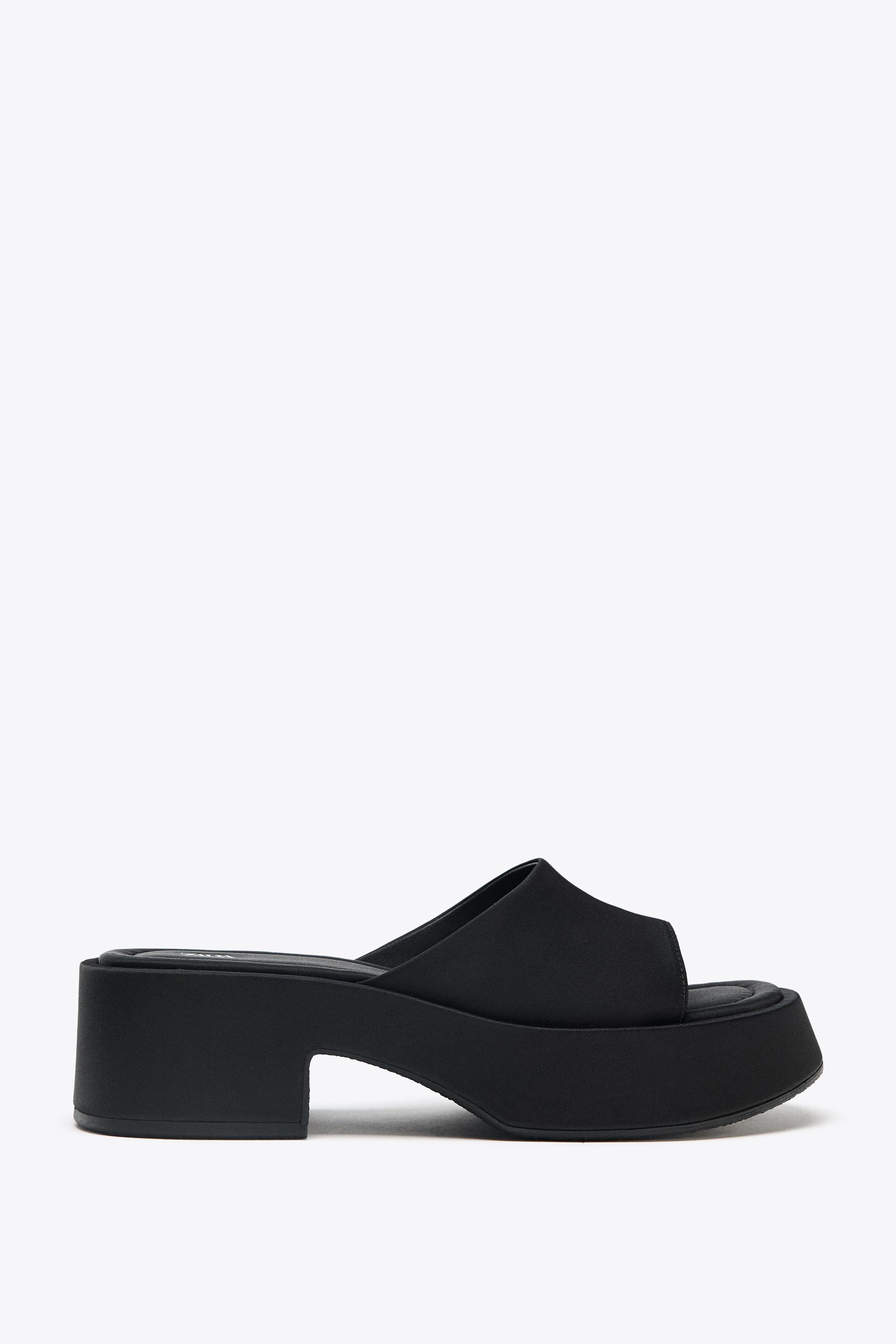 Chunky Satin Sandals