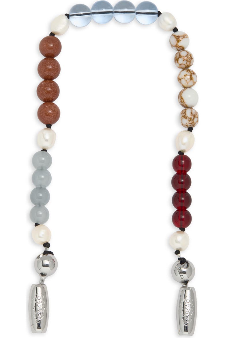 African Opal &amp;amp; Pearl Wrist Strap for Iphone Case