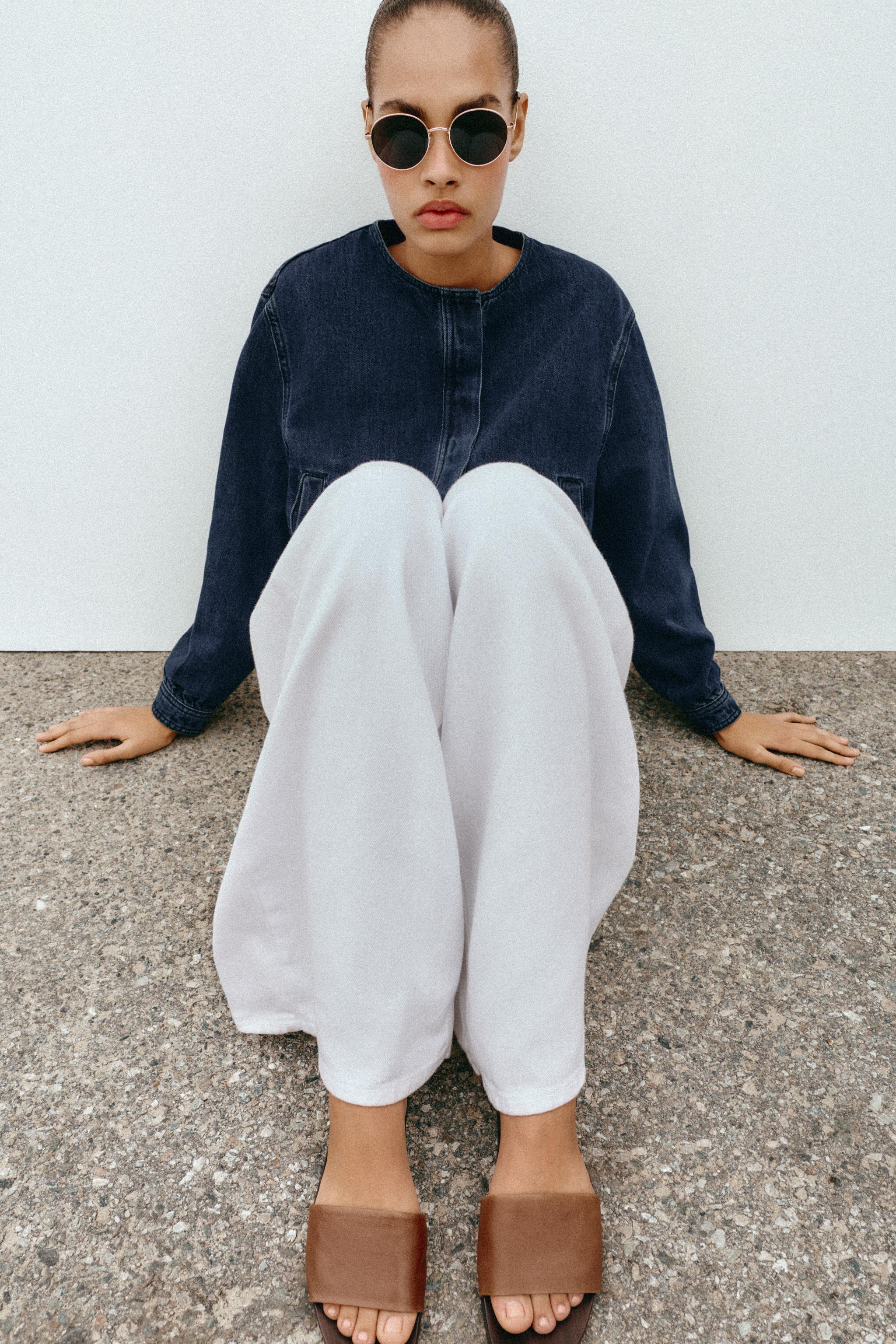 Soft Leather Flat Sandals