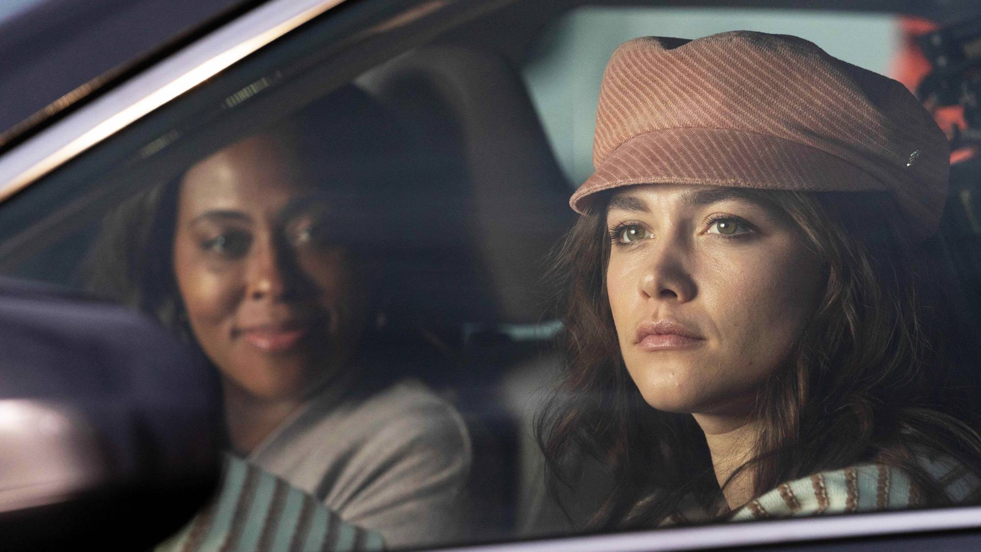 Nichelle Hines as Molly and Florence Pugh as Allison in "A Good Person" (2023)