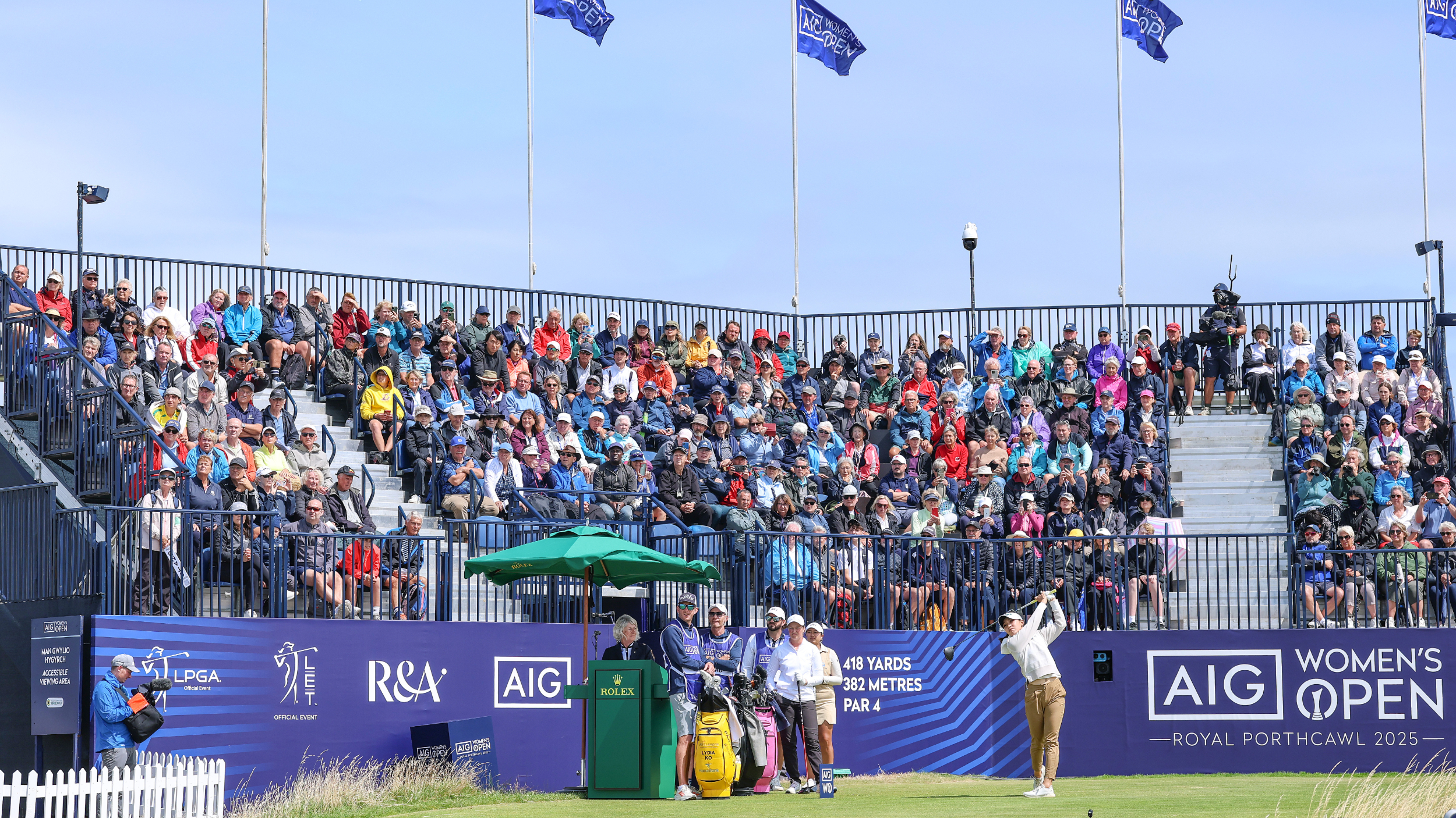 Lydia Ko takes a shot at the AIG Women&#039;s Open 