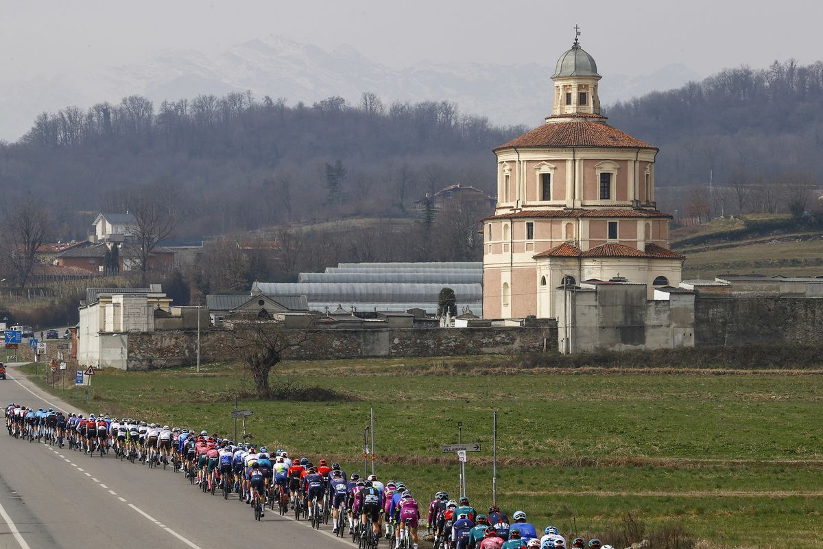 Milano - Torino 2022 - 103th Edition - Magenta - Rivoli 199 km - 16/03/2022 - Scenery - Peloton - photo Luca Bettini/SprintCyclingAgency&Acirc;&copy;2022