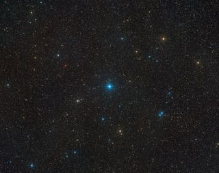 This wide-field view shows the region of the sky, in the constellation of Telescopium, where HR 6819 can be found.