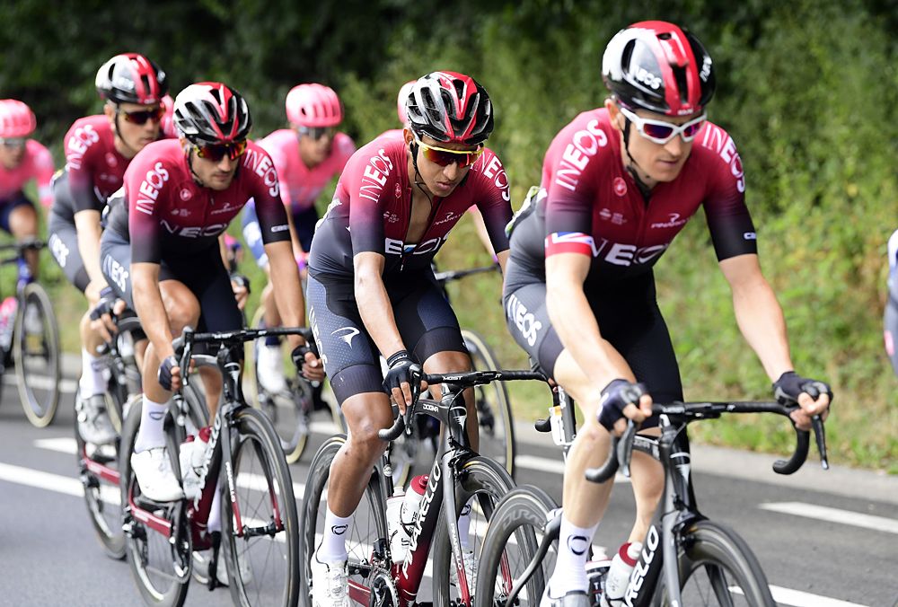 Geraint Thomas (Team Ineos) during stage 1 at the Tour de France