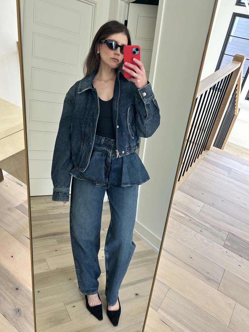 Agolde Peplum Jeans