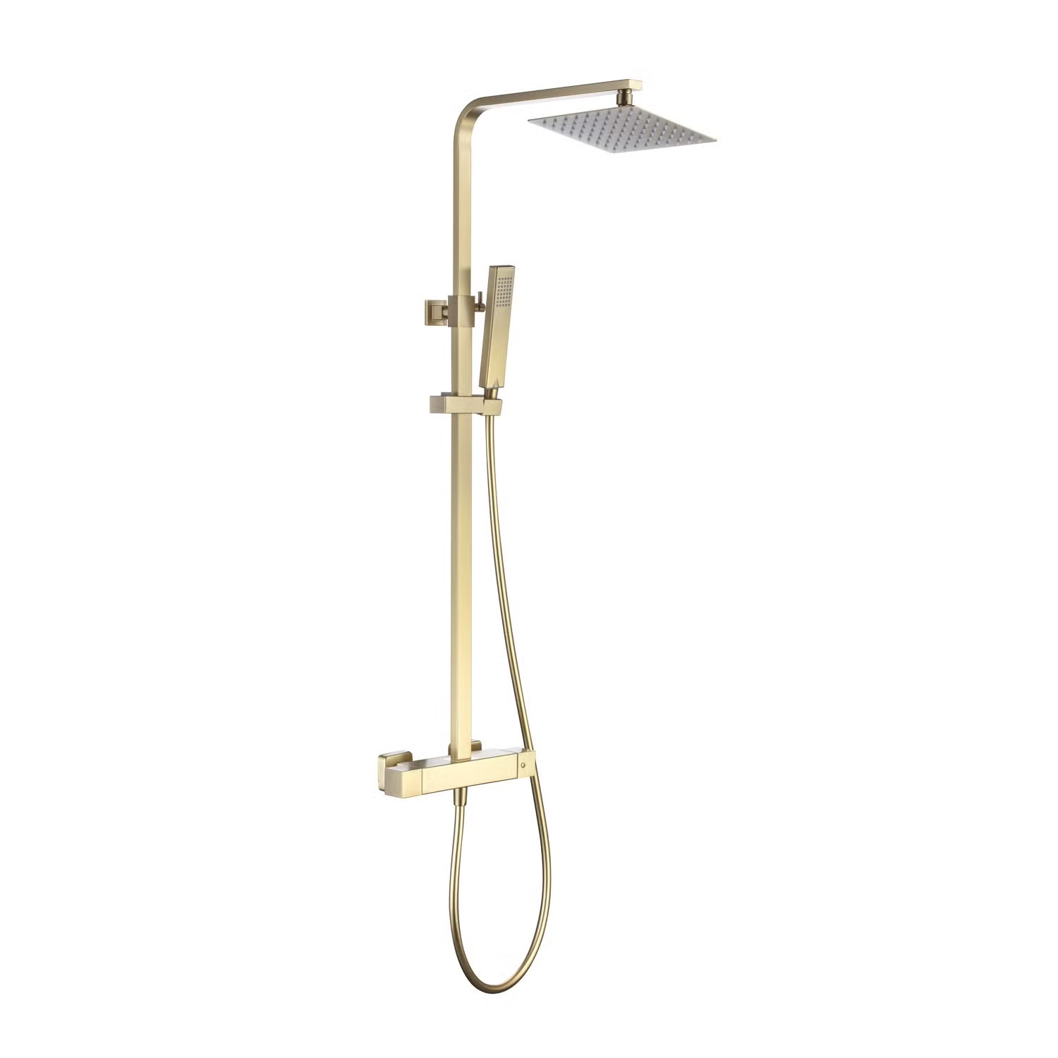 brass mixer shower with rail