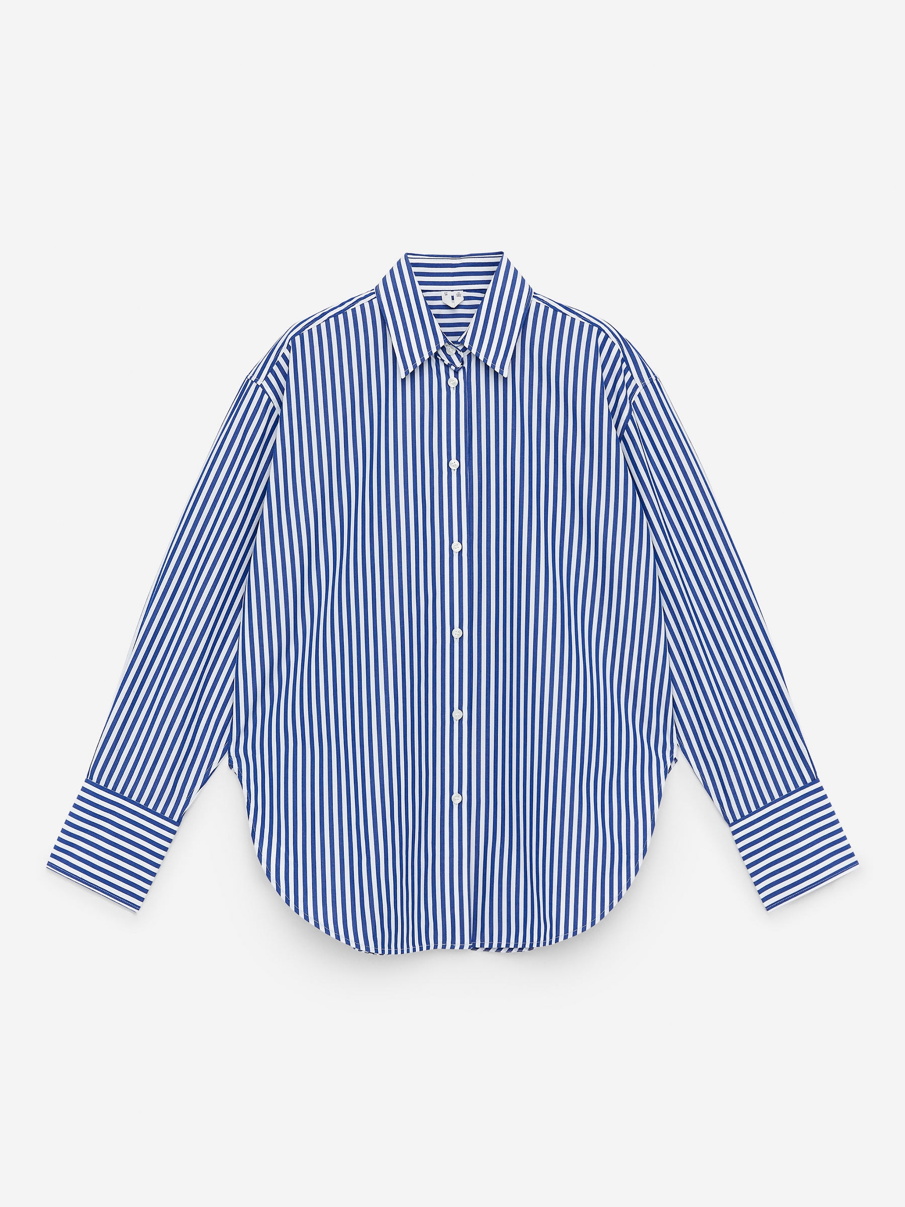 Relaxed-Fit Poplin Shirt – Blue/white – Women – Arket Gb