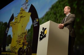 Tour de France director Christian Prudhomme announces the 21 stages of the 102nd edition