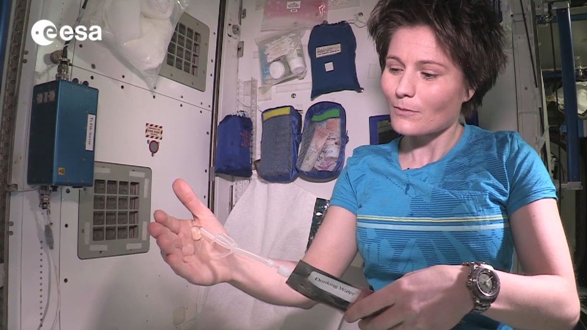 Showering In Space Astronaut Home Video Shows Off Hygiene Corner Space