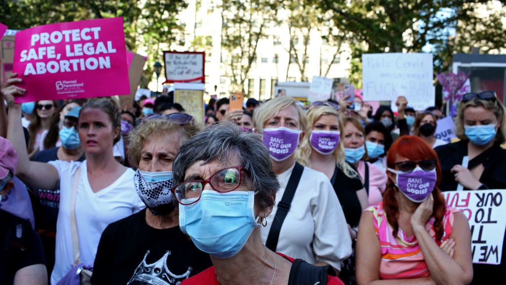 Pro-choice demonstrators.