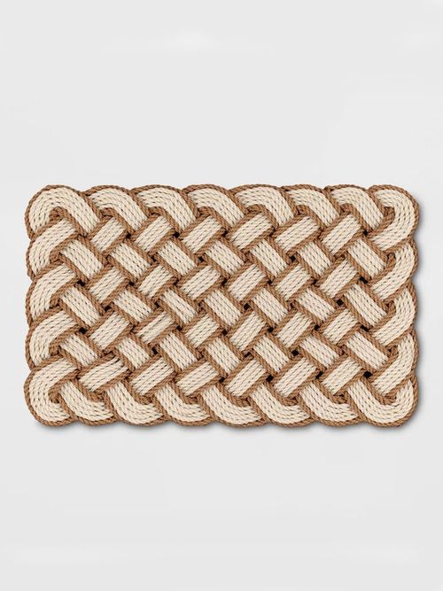 Threshold Lovers Knot Coir Doormat