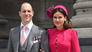 Lord Frederick Windsor and Sophie Winkleman attend the National Service of Thanksgiving