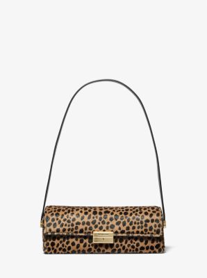 Michael Kors, Ludlow Small Cheetah Print Calf Hair Convertible Pochette