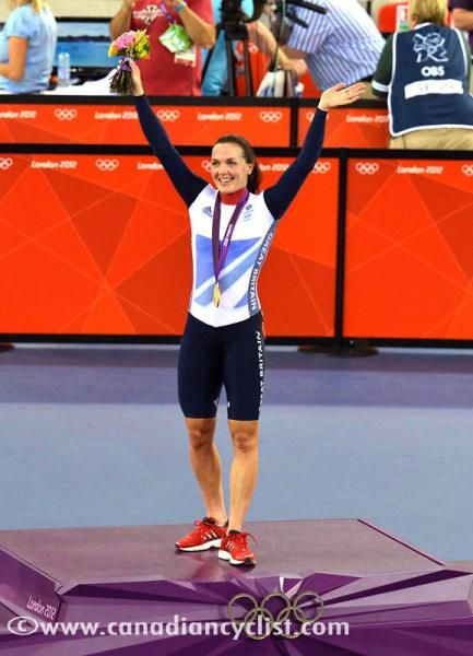 Keirin gold medal winner Victoria Pendleton