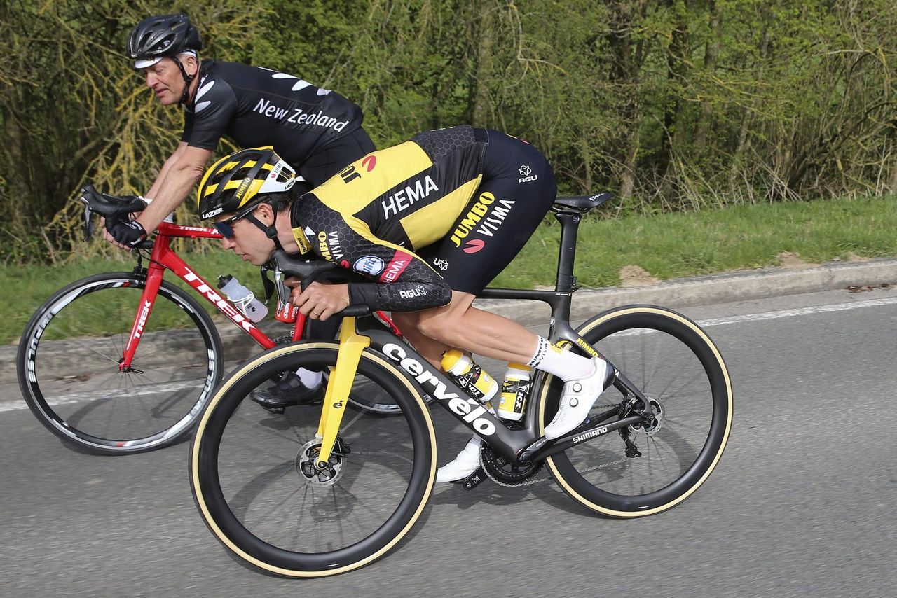 Tour de Flanders 2021 Ronde Van Vlaanderen 2021 Recon at the parcours 01042021 Wout Van Aert BEL Jumbo Visma photo Jan De MeuleneirPNBettiniPhoto2021