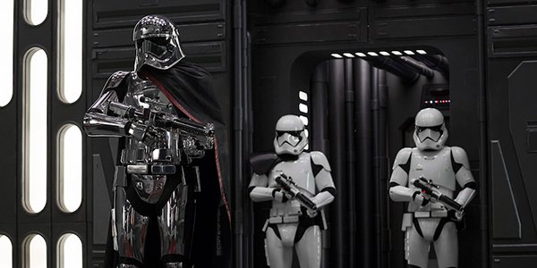 Captain Phasma and stormtroopers