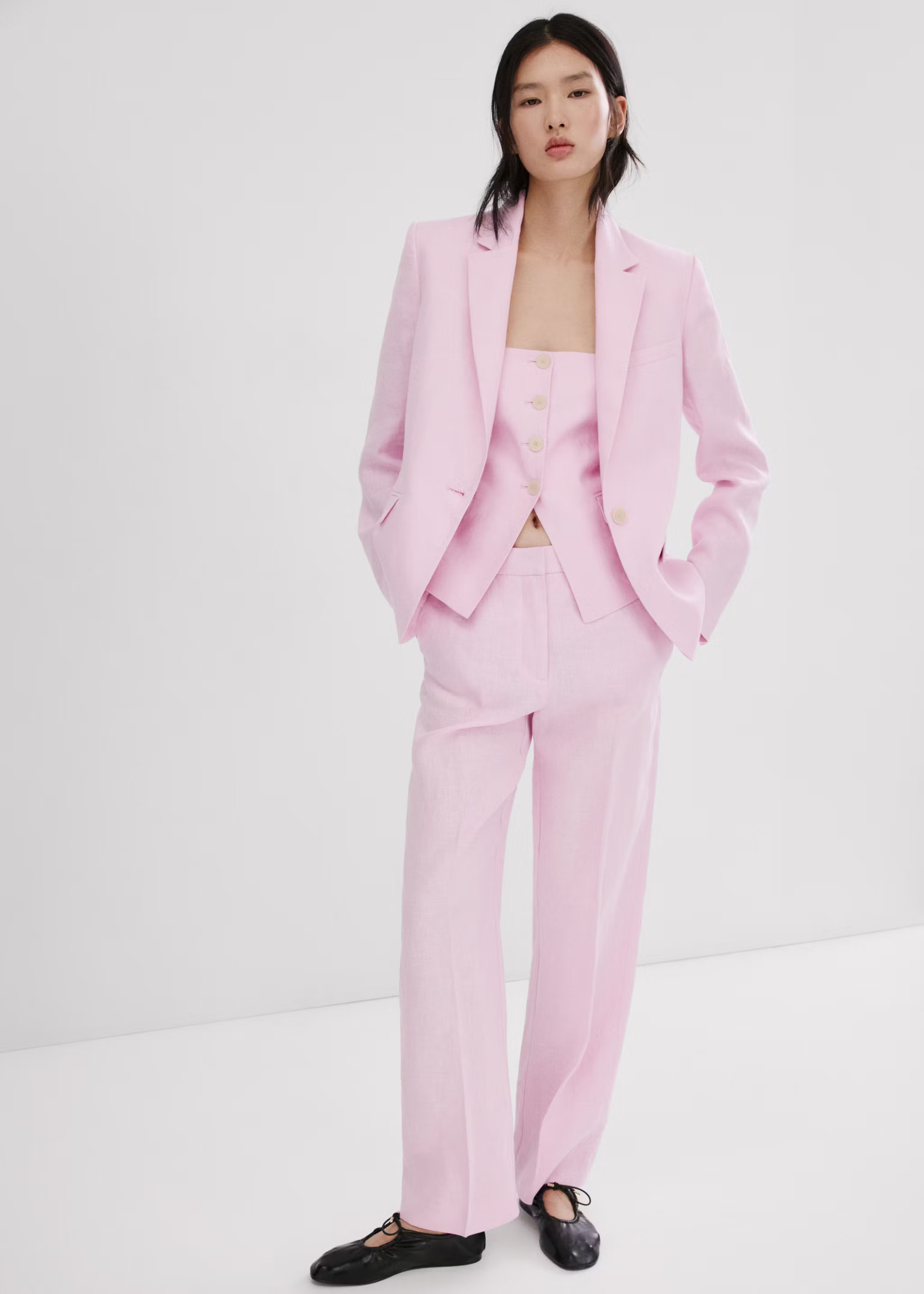 Mango suit in pink