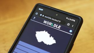 Worldle on an Android phone