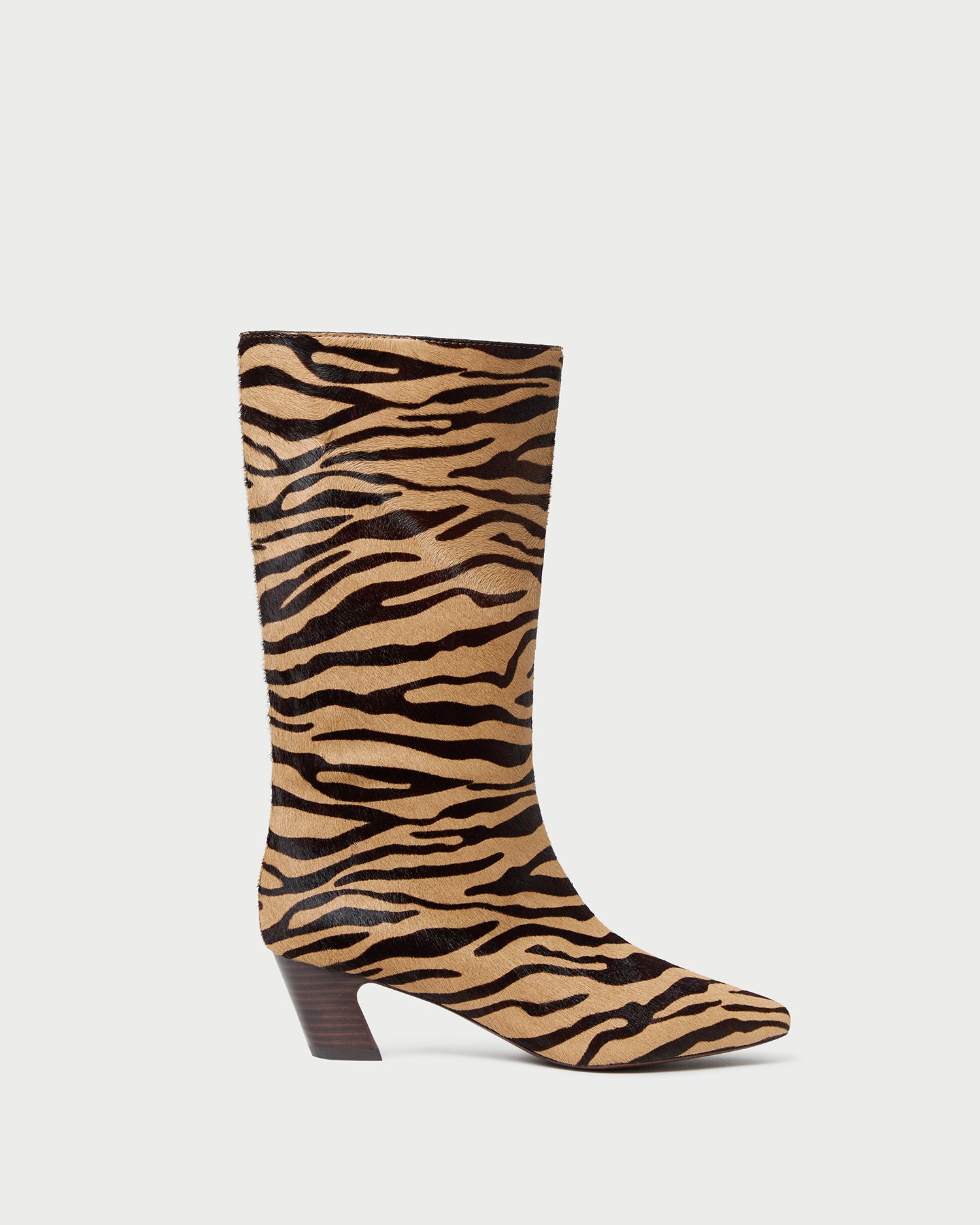 Cleo Zebra Mid-Calf Boot - Zebra / 5