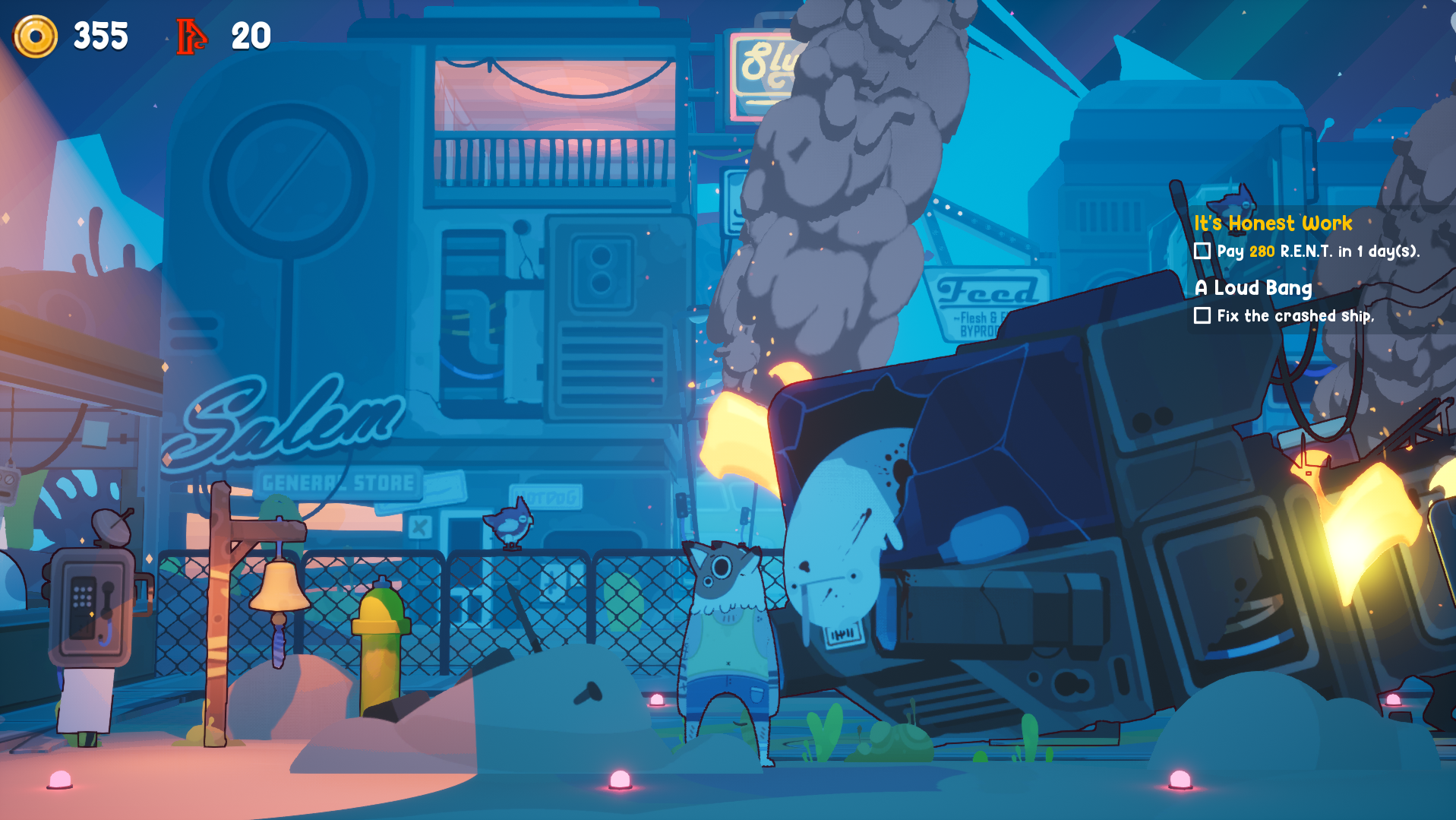 Uncle Chop's Rocket Shop is a spaceship repair roguelite with excellent animation and a naughty sense of humor