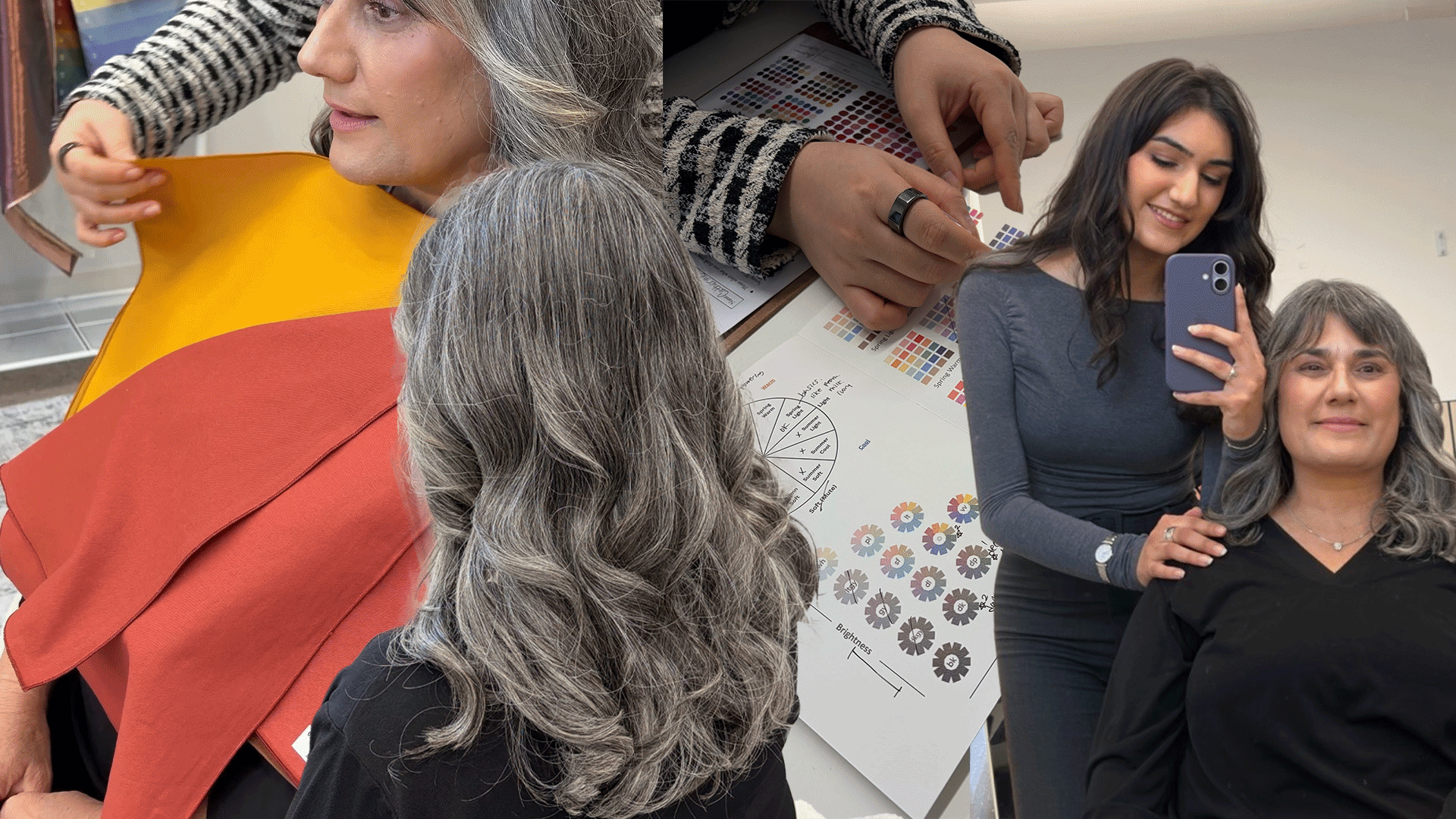 My 57-Year-Old Mom Embraces Her Gray Hair—According to Experts, These Are the Elegant Outfit Colors That Complement Her Natural Color