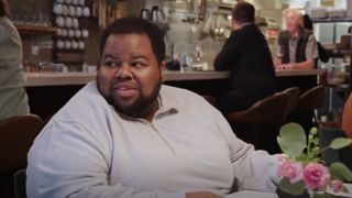 Tyray in a restaurant in 90 Day: The Single Life season 4 episode 2