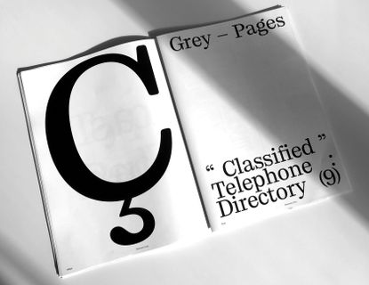 Photo of a black and white directory