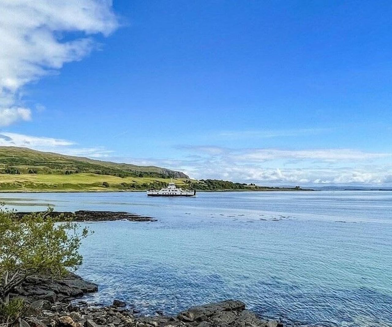 A plot accessed via a ferry on an isolated Scottish island
