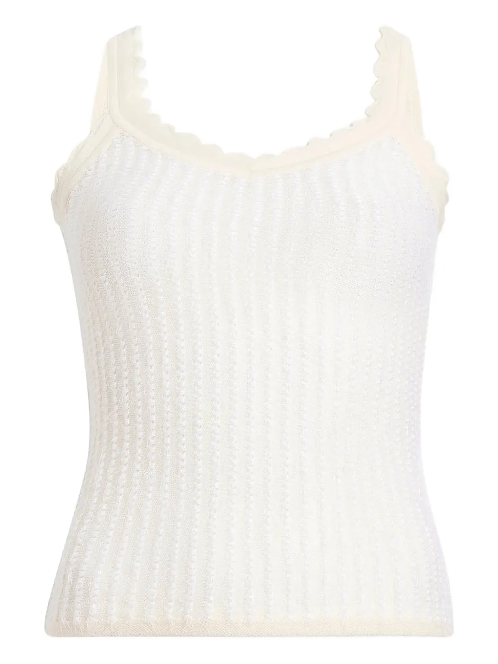 Khaite Ennio Scalloped Tank | S