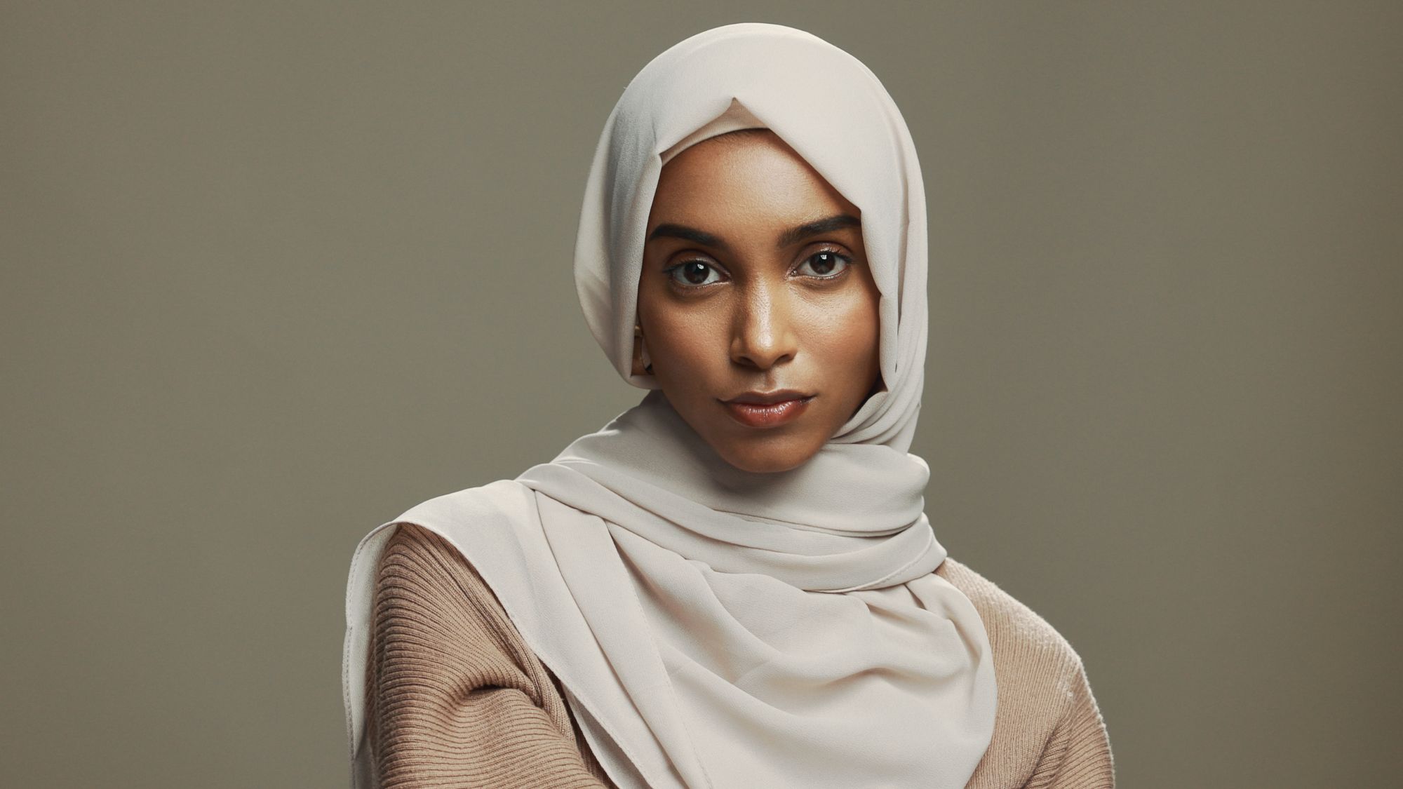 skin fasting - woman wearing a hijab 