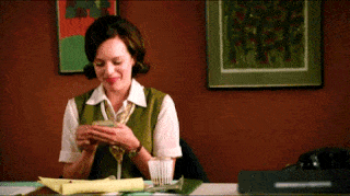 Woman counting money gif
