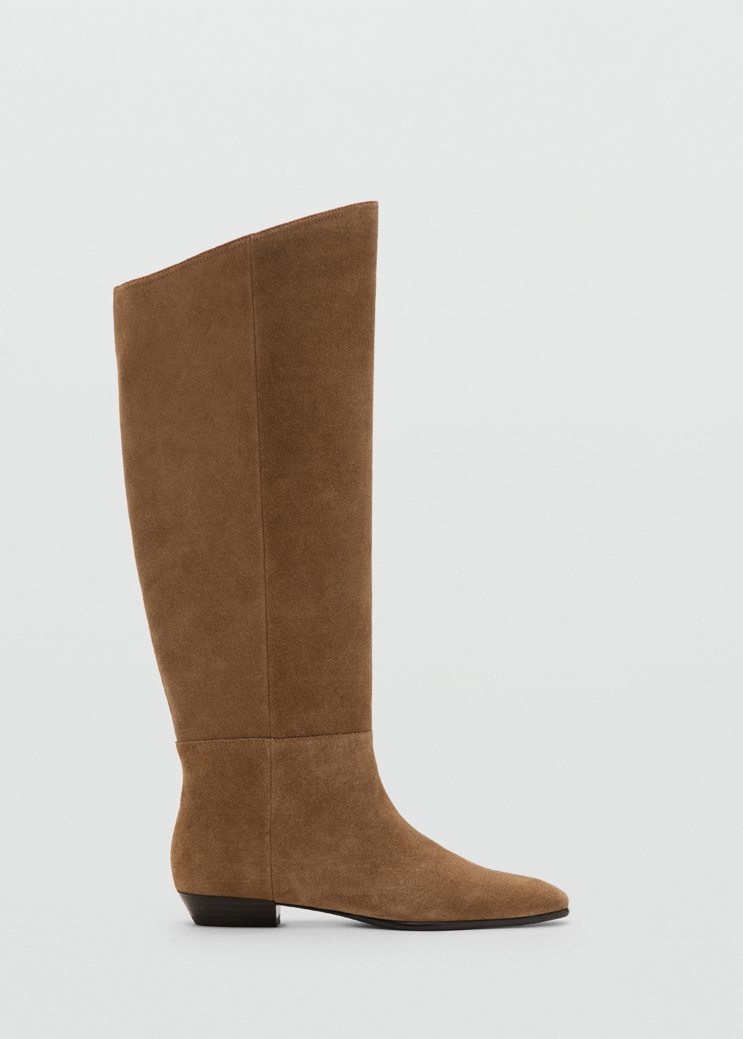 High-Leg Suede Boots - Women | Mango Usa
