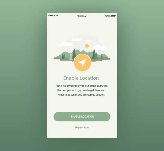 Walk users through the app with animation